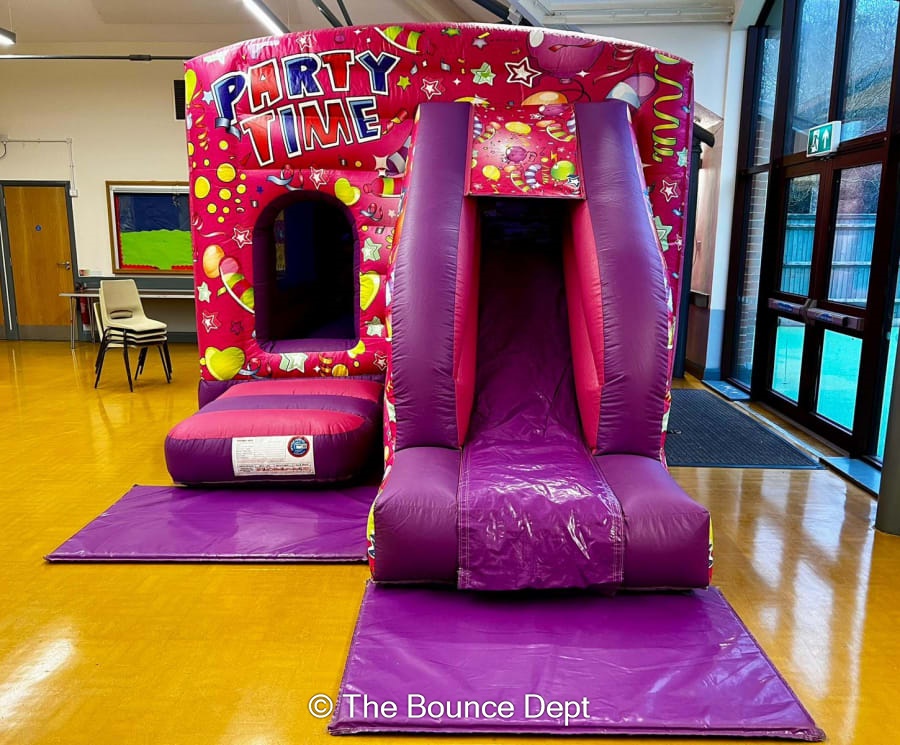 PartyTime Pink Combo Bouncy Castle | Bounce & Slide Hire
