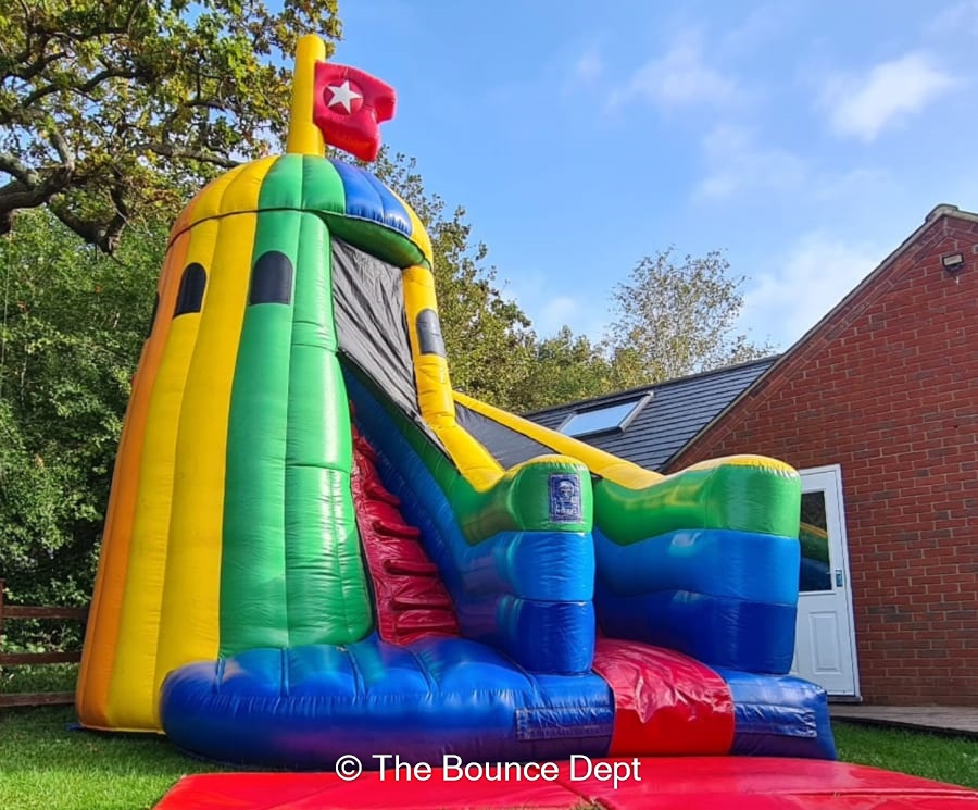 Rainbow Combo Bouncy Castle | Bounce & Slide Hire